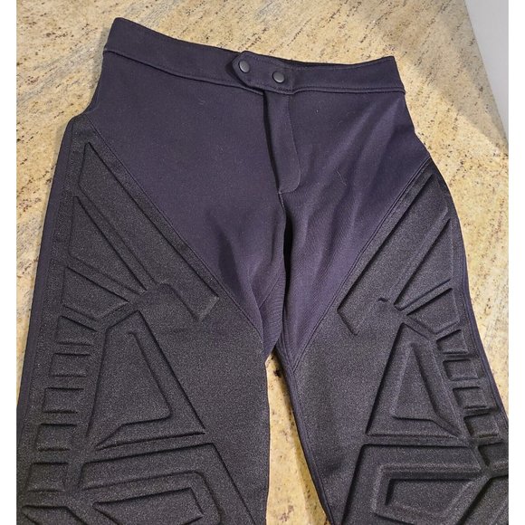 Vintage Men's Size  30 Skitique Black Embossed Ski Pants Wool Blend Italy - Picture 8 of 12